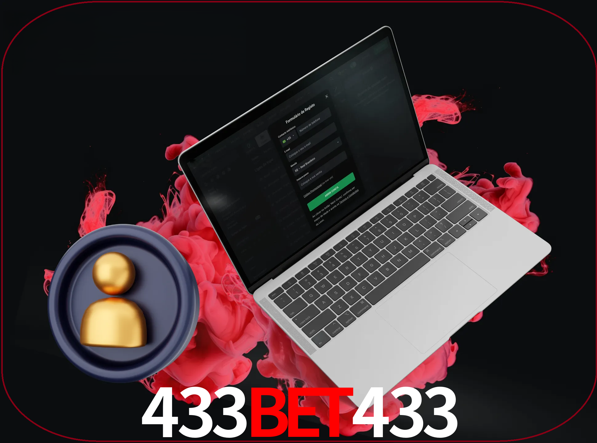 No cabeçalho do site 433BET433, clique no botão que o levará a um formulário especial onde terá de introduzir as suas informações actuais.